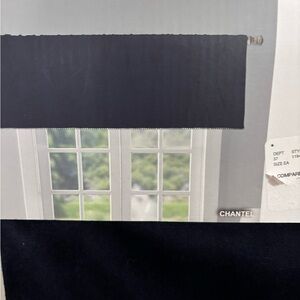 Chantel Black Valance Curtain